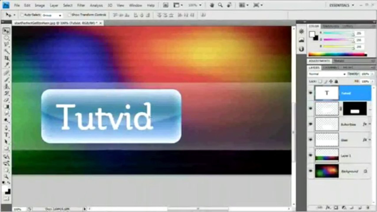Adobe CS TUT VID-52 Photoshop CS4_ Create a Perfect Gel Button w_ LetterPress Text