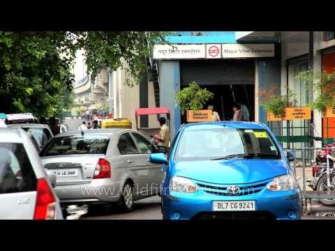 Entry Gate at the Mahur Vihar Extension Metro Station