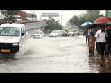 Monsoons in Delhi - Safdarjung road flooded