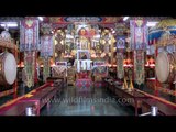 Authentic interiors of the Tibetan Monastery