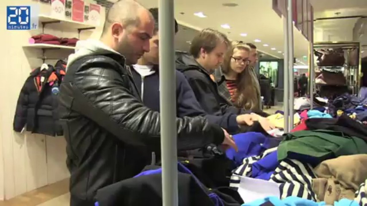Reportage: Ouverture des soldes d'hiver 2013 à Paris