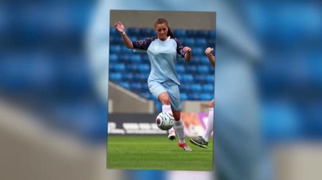 Corrie's Brooke Vincent Shows Off Footwork and Toned Abs at Charity Football Match