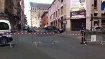 Tournage de la série Marc Saint-Georges à Saint-Quentin. La rue d'isle bloquée jusqu'à 16 heures.
