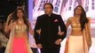 TV actors with their daughters on ramp