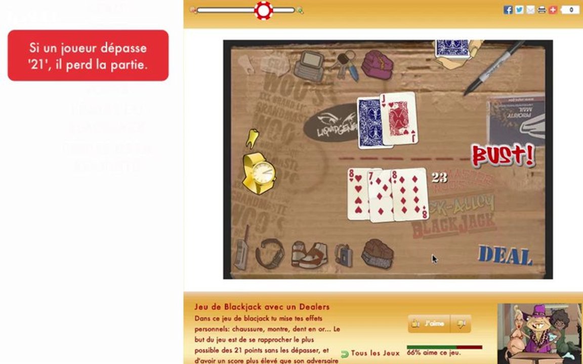Tutorial de jeu de Blackjack