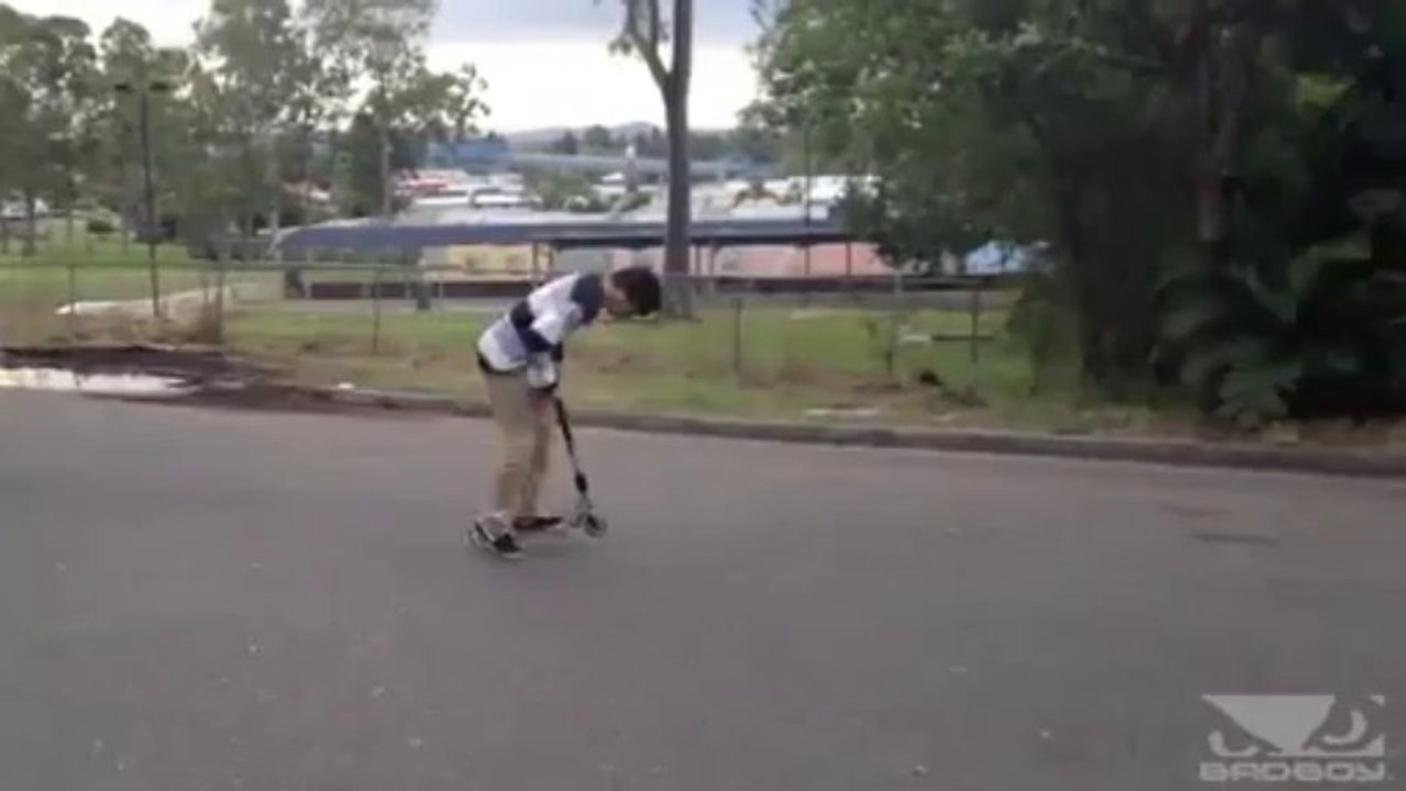 Frontflip en trottinette
