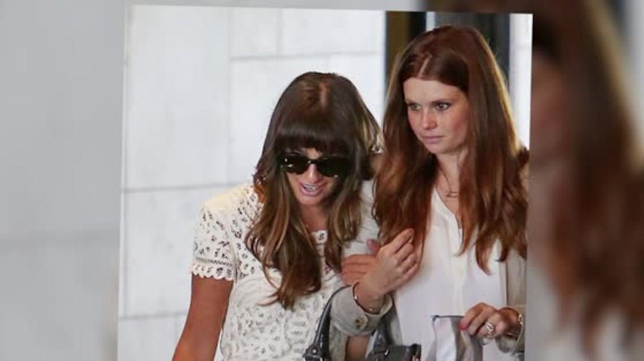 A Smiling Lea Michele Bravely Attends Jamie-Lynn Sigler's Baby Shower