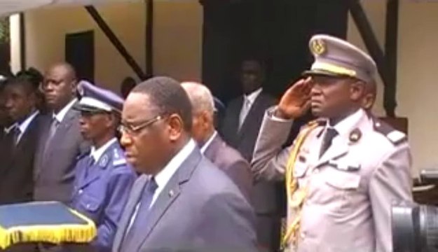 Cérémonie de levée du corps de l'adjudant Boubou Sy: l'oraison funèbre du président Sall à son garde rapproché