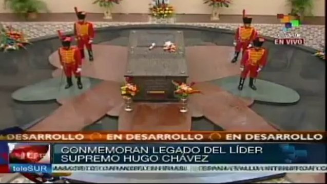 Rinden homenaje a Hugo Chávez a cinco meses de su partida fìsica