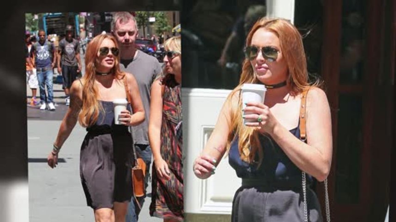 Lindsay Lohan Out and About in New York City