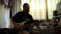 Elmo Karjalainen playing to Joe Satriani style backing track
