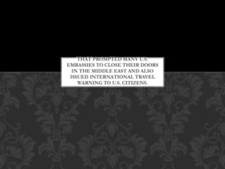 New Terrorist Threat Coming This August – U.S Issued International Travel Warning Around The World.