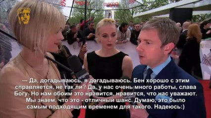 Martin Freeman: BAFTA interview [russian subtitles]