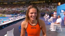 Séries 50m brasse (F) - ChM 2013 natation (record du monde)