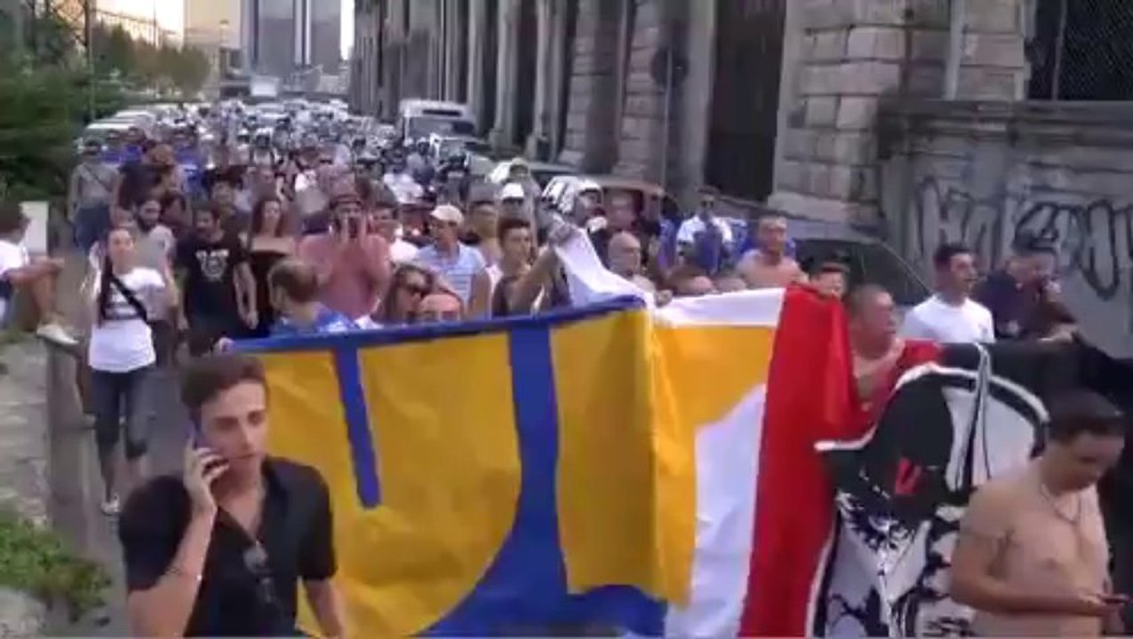 Sampdoria-OM : Le cortège des Ultras