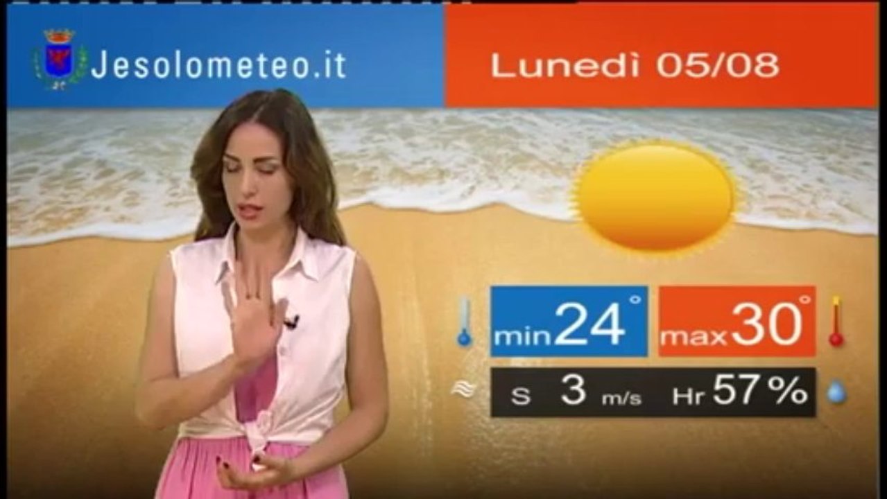 PREVISIONI DEL TEMPO JESOLO LUNEDI 05 AGOSTO 2013