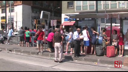 Napoli - L'estate torrida di chi usa i mezzi pubblici (05.08.13)