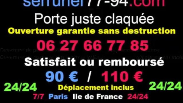 Serrurier - Ouvrir une porte claquée Lognes - Serrurier77-94.com