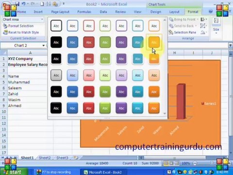 Excel 2007 - Tabs - Part 6 by Irfan Wazir Ali