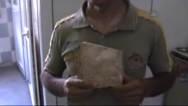 Yolda balık fosili buldu