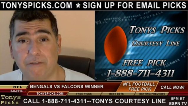 Atlanta Falcons vs. Cincinnati Bengals Pick Prediction NFL Pro Football Odds Preview 8-8-2013