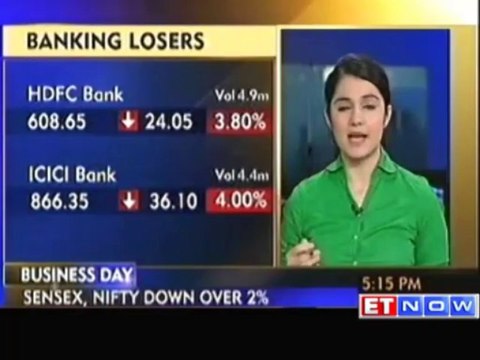 Sensex Ends 450 Points Lower On Weak Rupee
