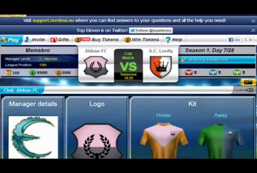 Top Eleven Hack August 2013