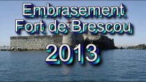 Embrasement du Fort Brescou 2013 au Cap d'Agde