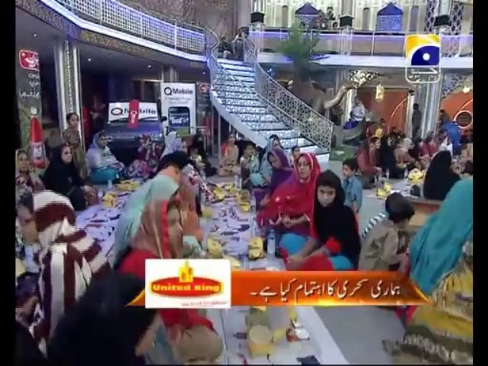 28th Sehri Sehar Aamir ke sat Part 2 in Amaan Ramazan with Aamir Liaquat 1434h 7-8-2013 -004