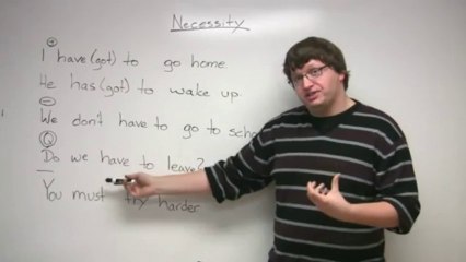 9.MUST, HAVE TO, HAVE GOT TO - Talking about Necessity