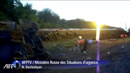 Russie: un train déraille près de la mer Noire