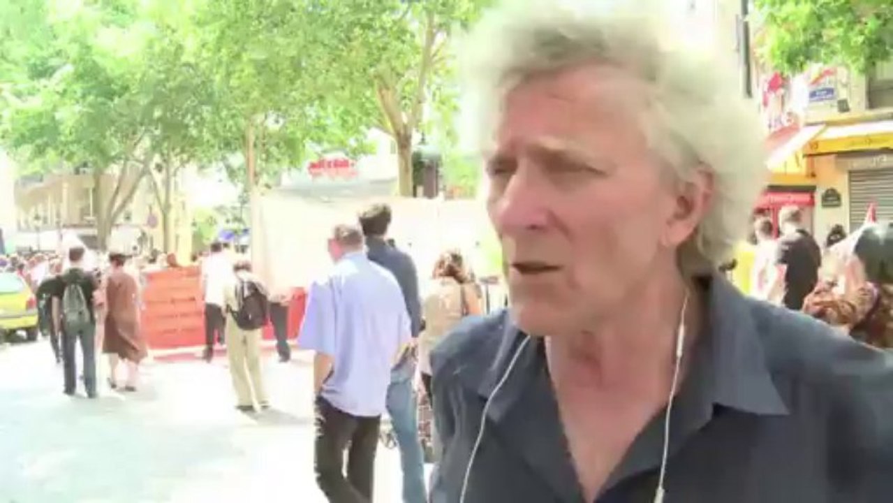 Paris: manifestation contre l'evacuation forcée des Roms