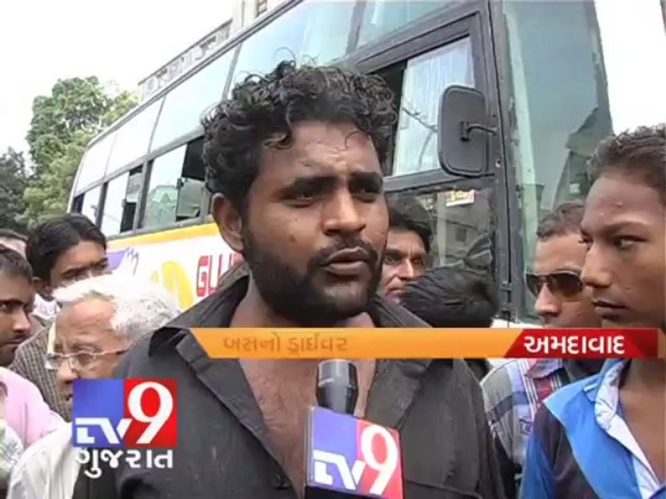 Tv9 Gujarat - Ahmedabad : Bus without driver rams five vehicles