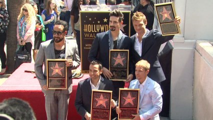 The Backstreet Boys All Get Stars In Hollywood