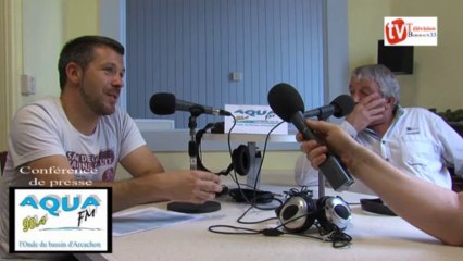 rencontre avec Alain charriere pour la conference de presse d'AQUAFM