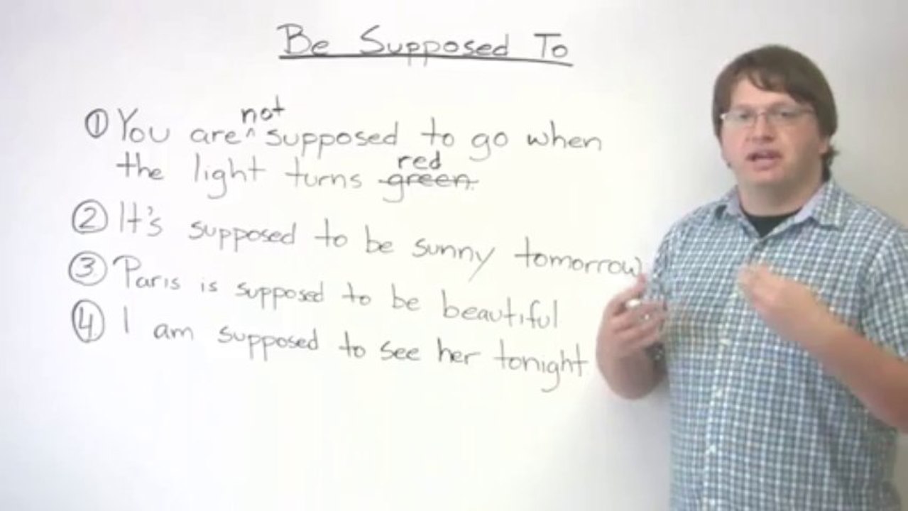 11.How to use -supposed