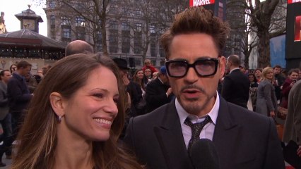 Robert Downey Jr Talks About Most Exciting Part Of  "Iron Man 3" At London Premiere