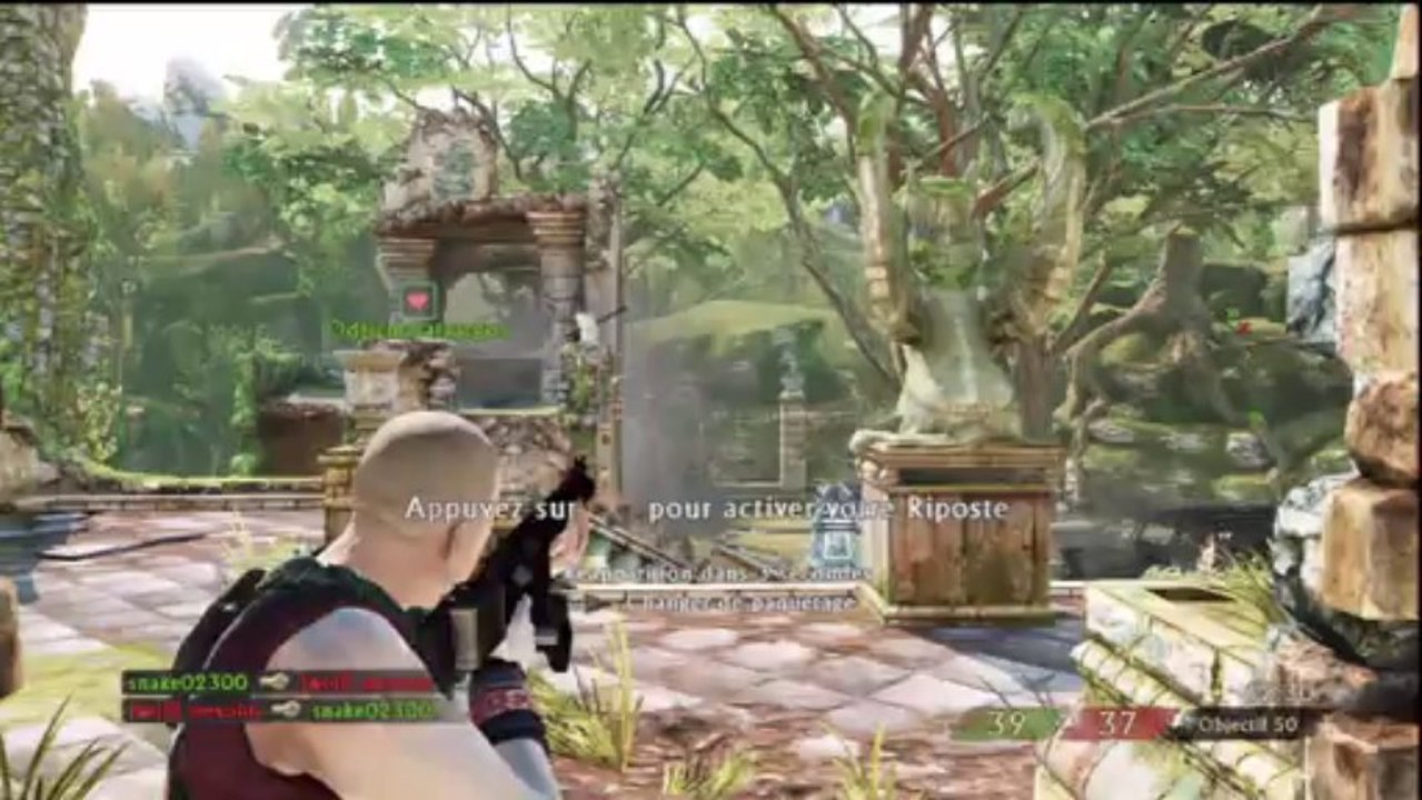 (thegamer) uncharted 3 multijoueurs match a mort en équipe map chateau