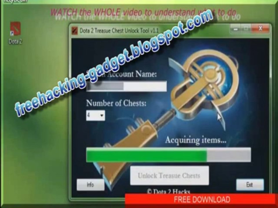 Hack Attack # 1 Dota 2 Treasure Key Hack Free 2013 [Dota 2 Treasure отключвам]