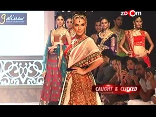 Bollywood stars walk the ramp at a fashion event- Day 2