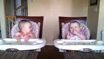 11-month-old twins dancing to daddy's guitar