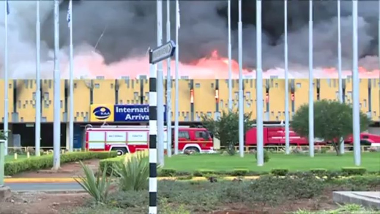 Schwerer Brand auf dem Flughafen von Nairobi