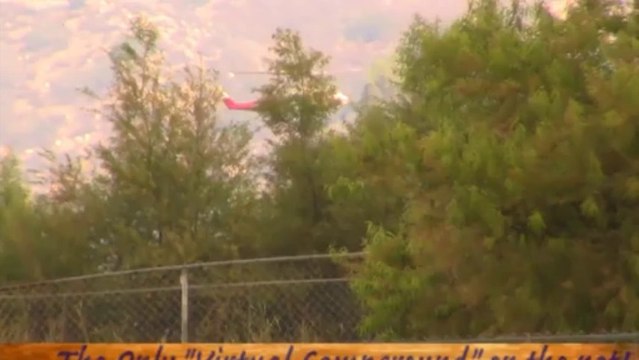 Wildfire burns near Lake Elsinore, California