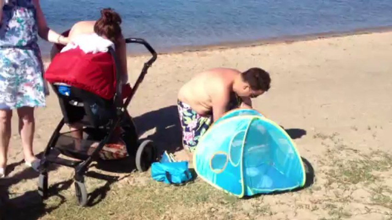 Timothé à la plage de PP