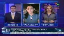 Paro de transporte en Paraguay suspendido por 48 horas