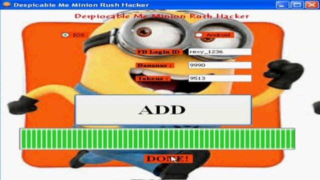 Despicable Me Minion Rush hack tool (Cheats Tool) For All Devices August 2013