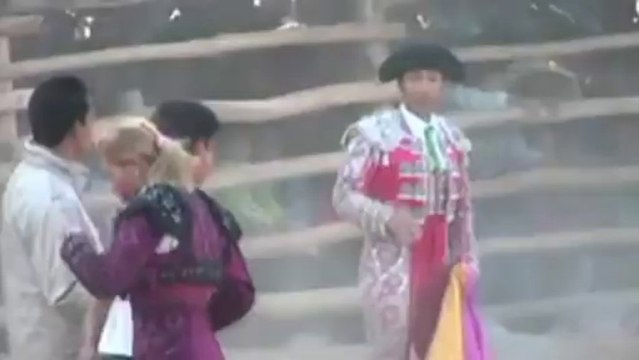 Female bullfighter gored in Peru