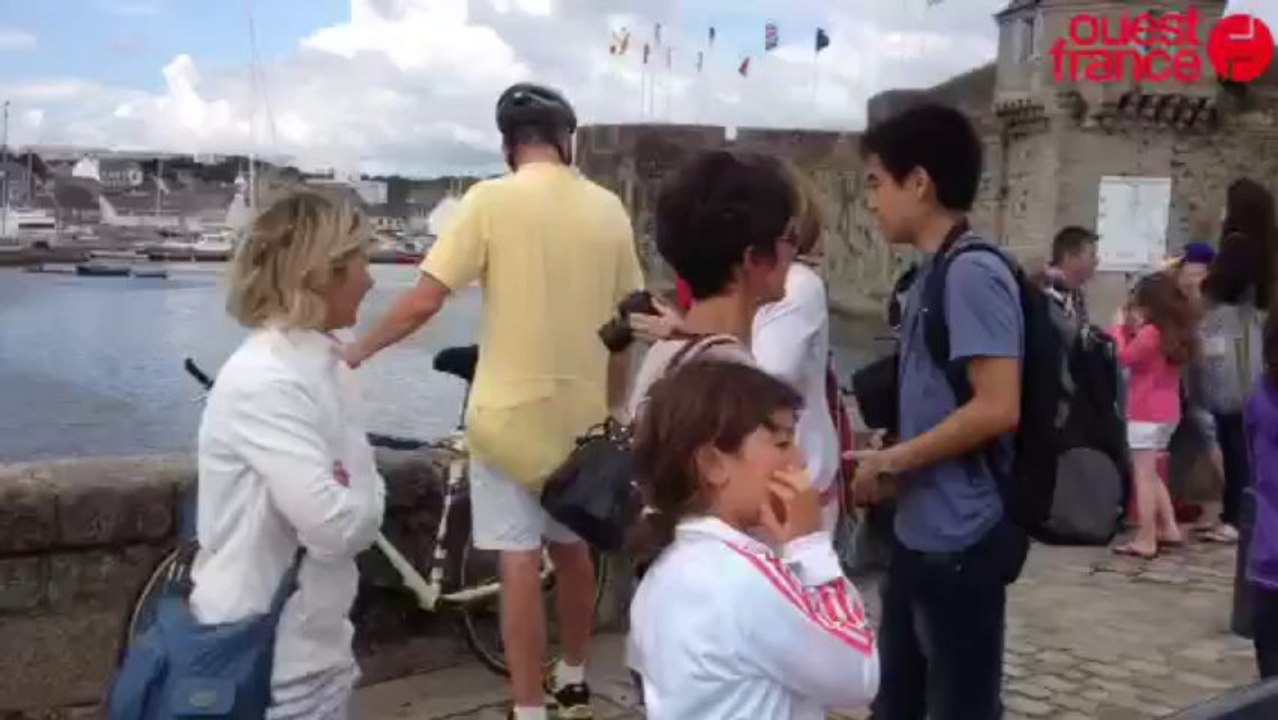 Les touristes à l'abordage de la Ville-Close...