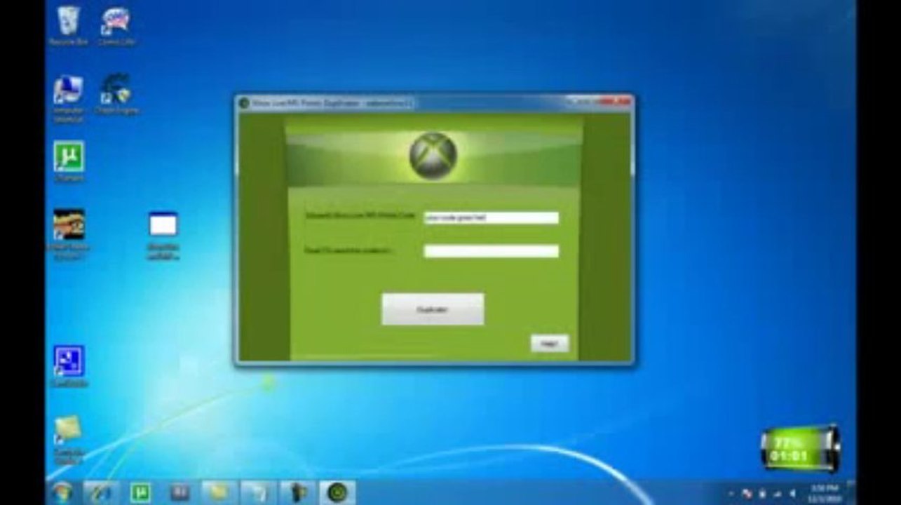 Genuine Xbox Live Microsoft points generator 2013- FULLY TES