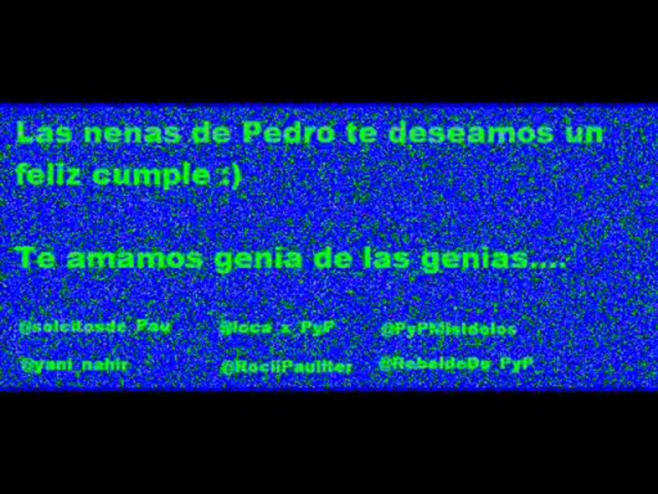 Simplemente queríamos decirte que....